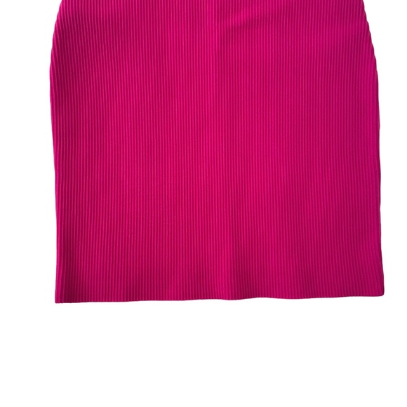 Babaton Sculpt Knit Squareneck Mini Dress in Hot Pink - Picture 5 of 10